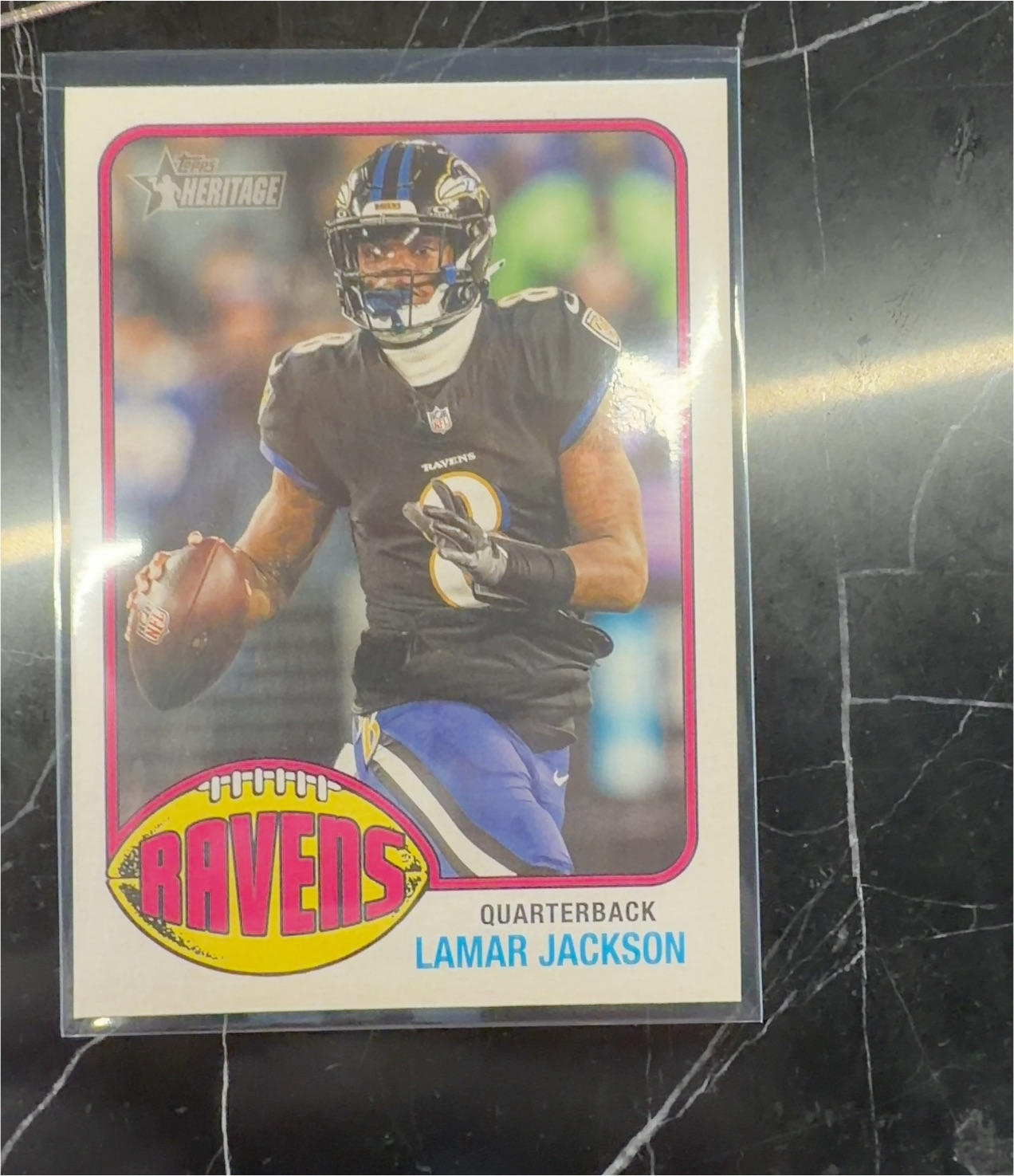 2026 Topps Heritage #227 Lamar Jackson — front
