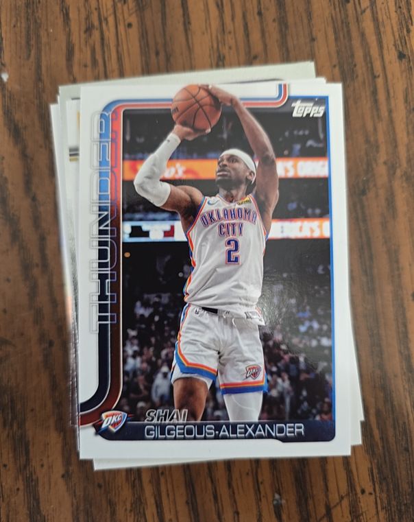 2025 Topps #115 Shai Gilgeous-Alexander — front