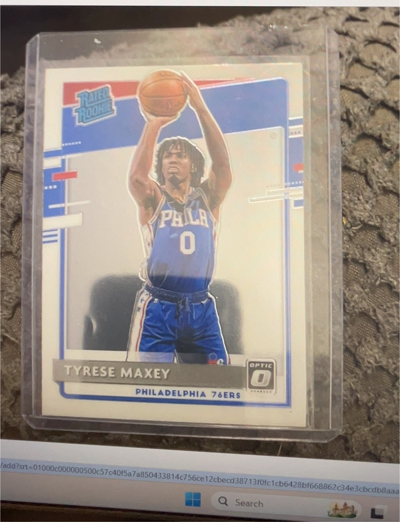 2020 Panini Donruss Optic #171 Tyrese Maxey — front