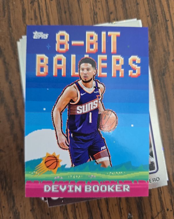 2025 Topps 8-Bit Ballers #8B-3 Devin Booker — front