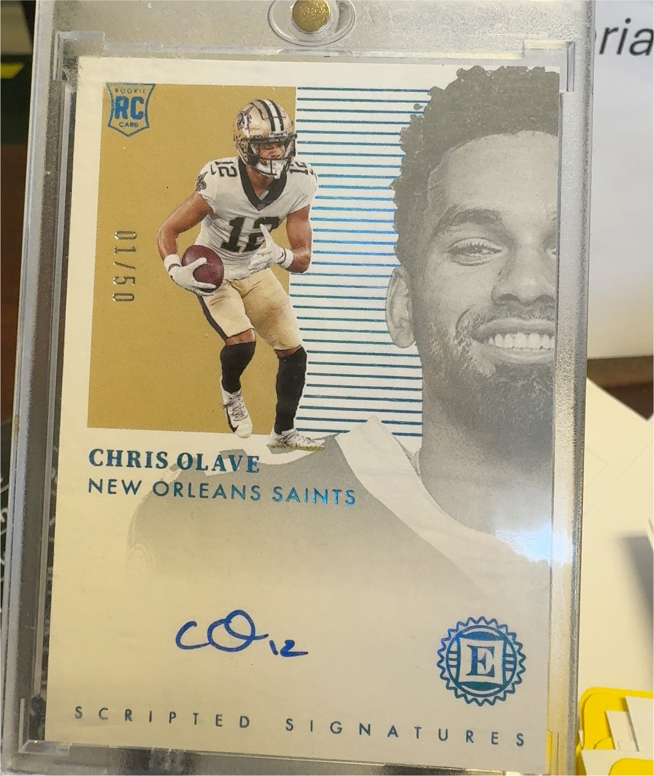 2022 Panini Encased Scripted Signatures #SS-CO Chris Olave — front