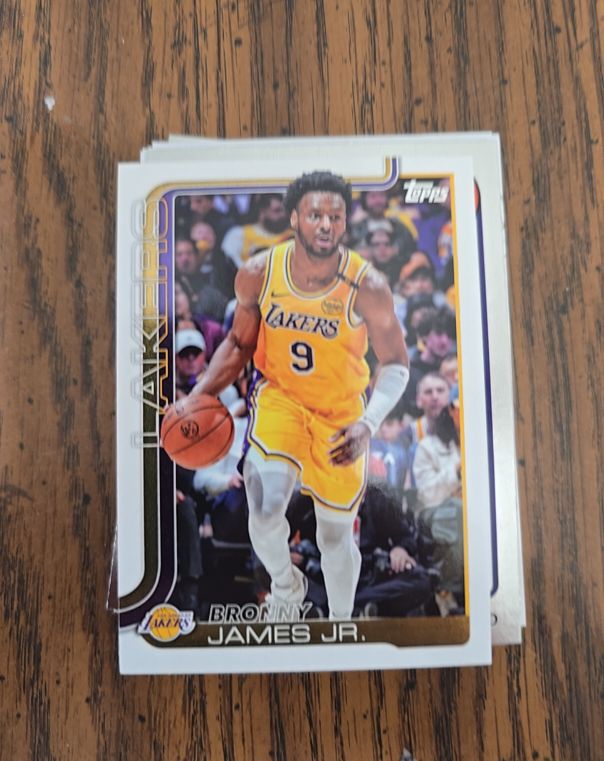 2025 Topps #152 Bronny James Jr. — front