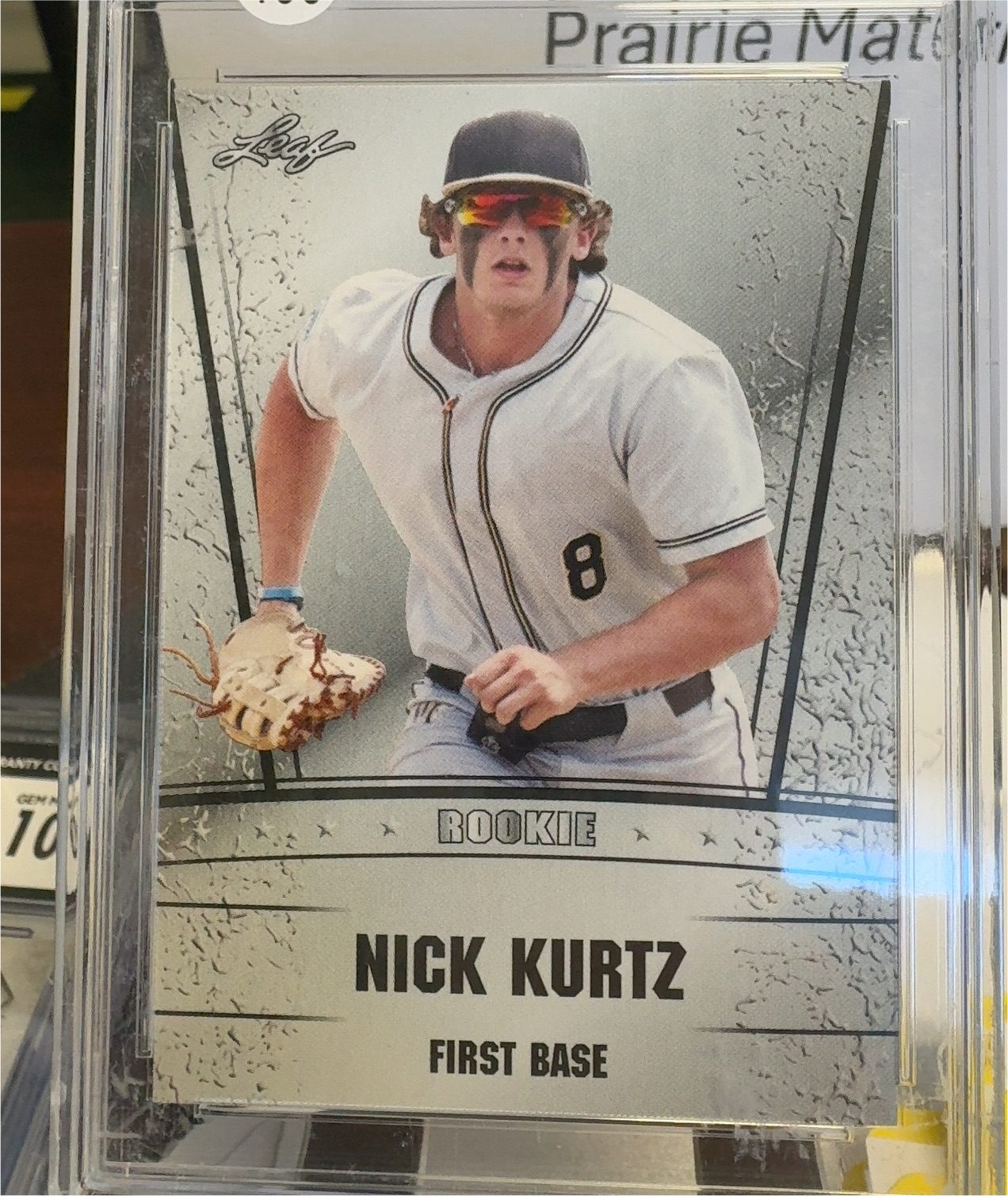 2023 Leaf Draft #RS-63 Nick Kurtz Rookie Silver — front