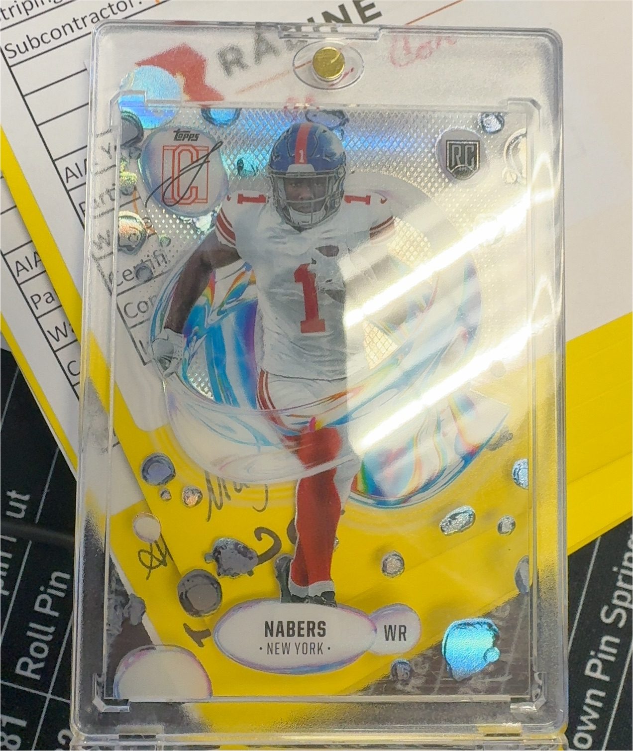 2024 Topps Signature Class Fluidity #F-7 Malik Nabers — front