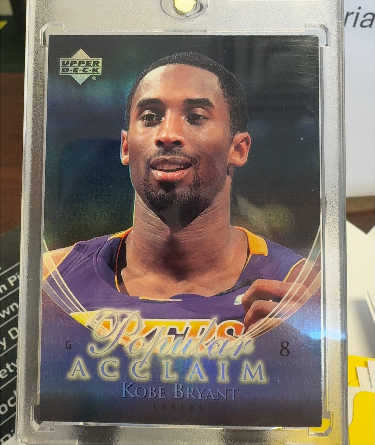 2002 Upper Deck Honor Roll Popular Acclaim #PA8 Kobe Bryant — front