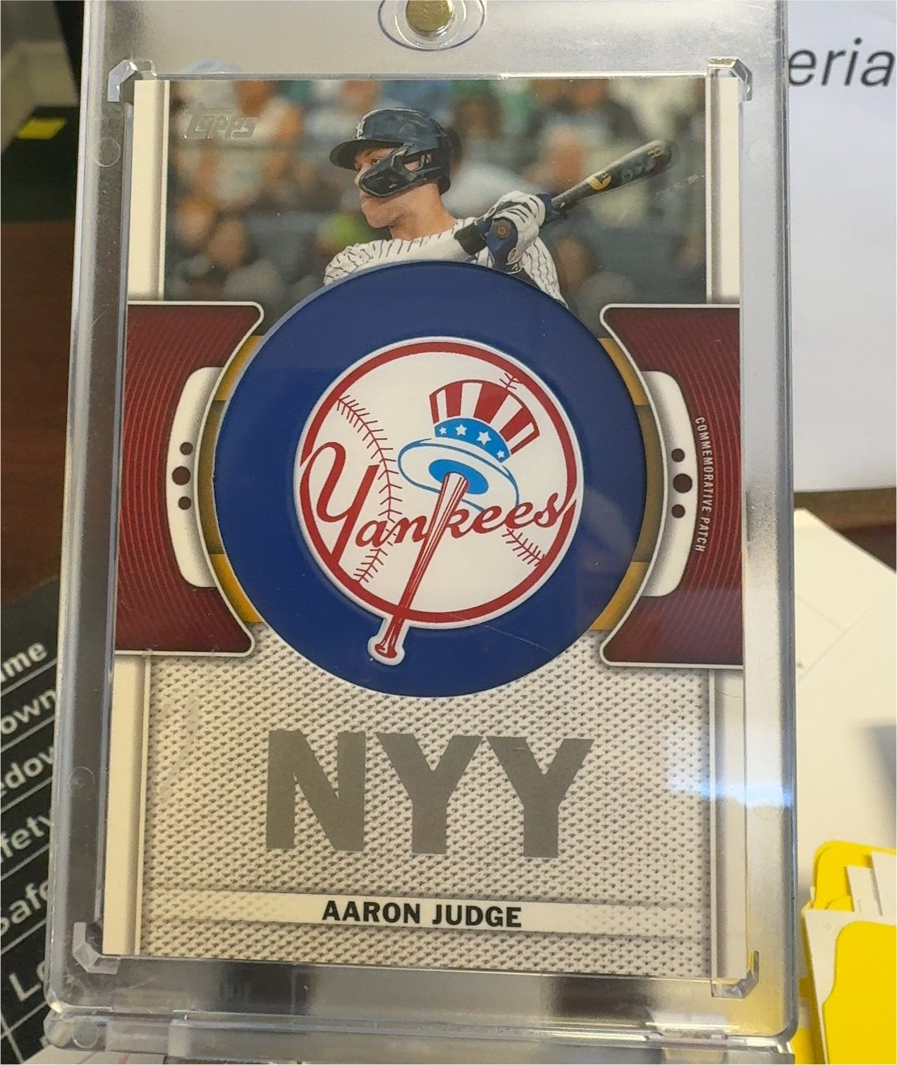 2023 Topps Team Logo Patch #TLP-AJ Aaron Judge — front