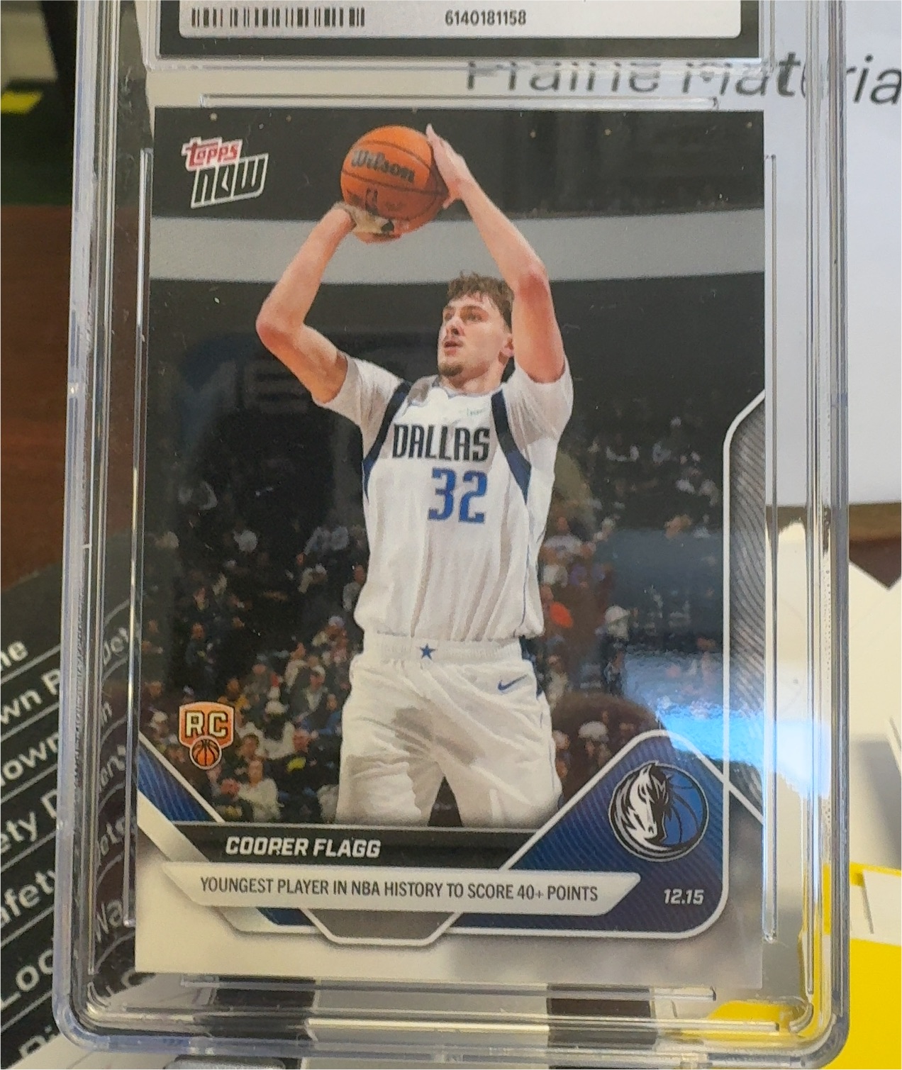 2025 Topps Now #86 Cooper Flagg — front