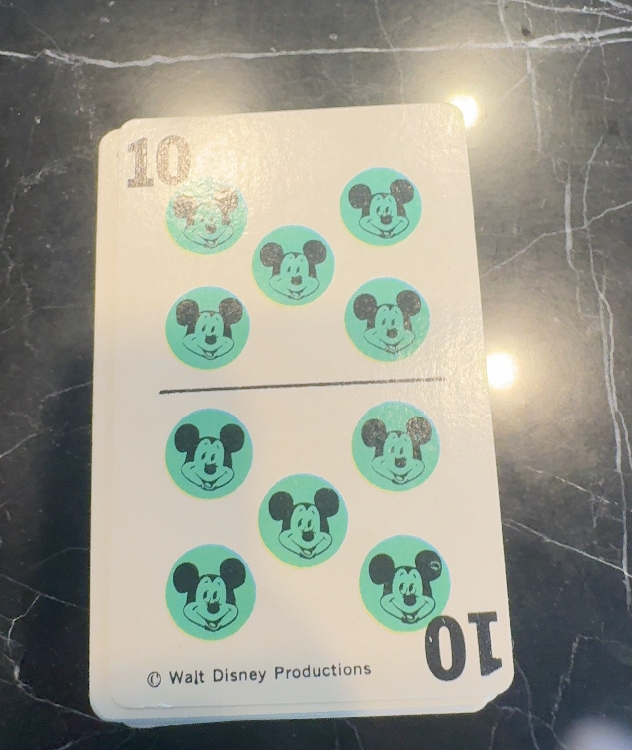 1970 Walt Disney Productions Mickey Mouse Playing Card — front