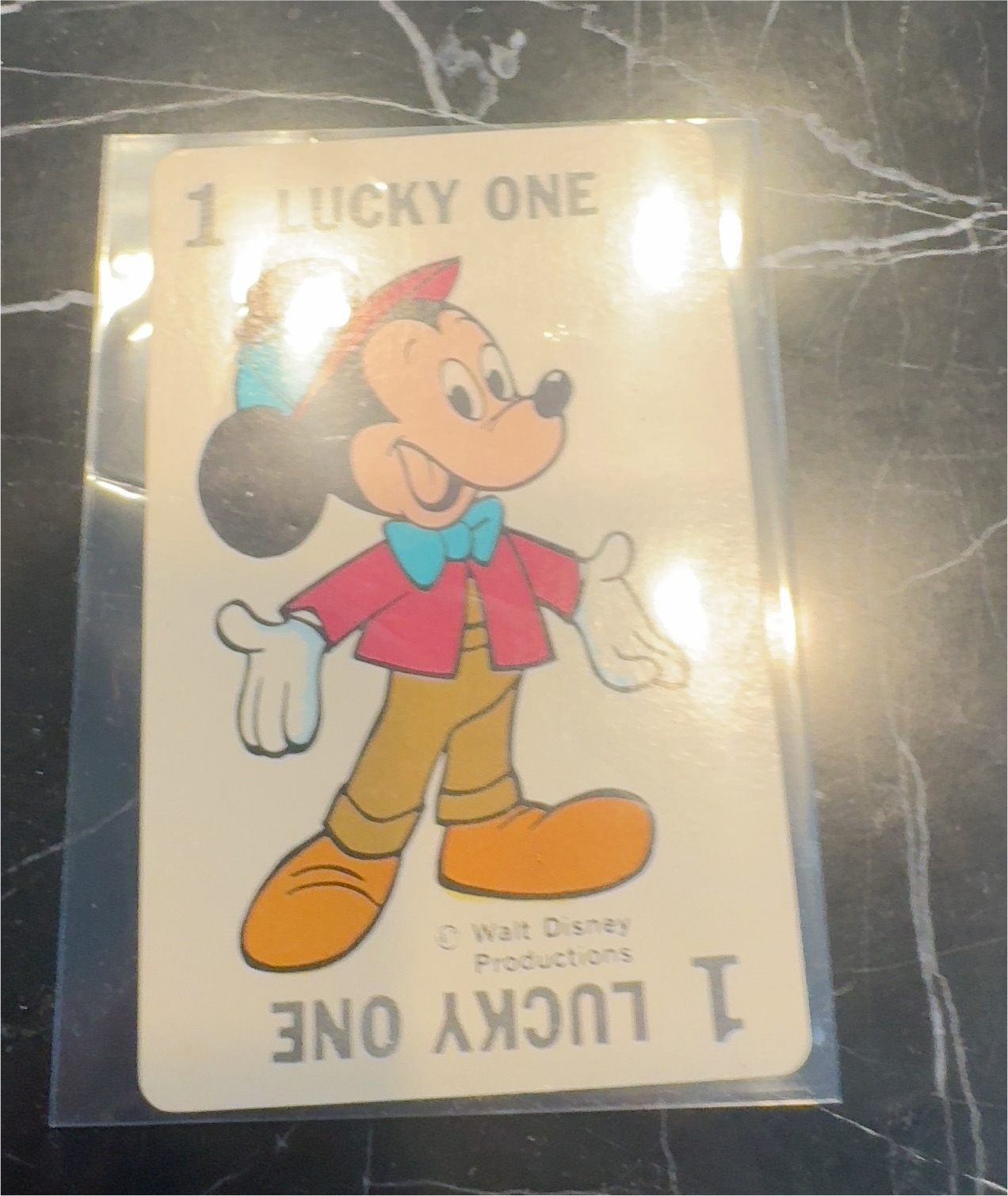 1972 Walt Disney Productions #1 Lucky One Mickey Mouse — front