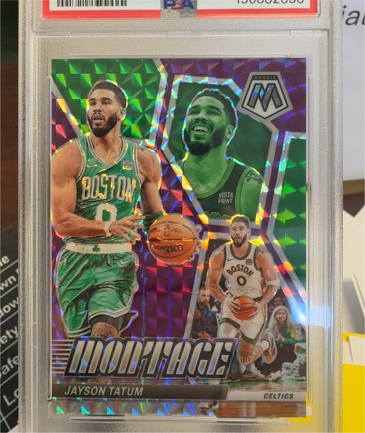 2023 Panini Mosaic Montage #18 Jayson Tatum — front