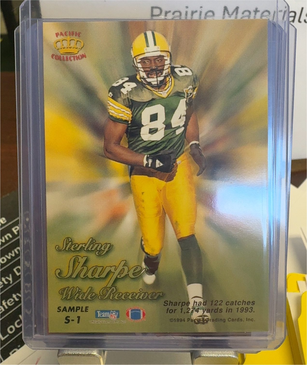 1994 Pacific Collection #S-1 Sterling Sharpe — front