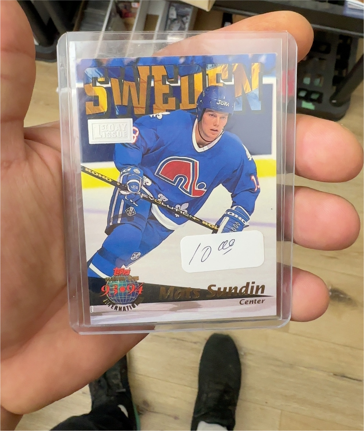 1993 Stadium Club #425 Mats Sundin — front