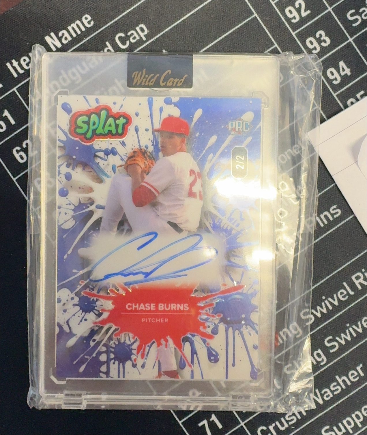 2024 Wild Card Splat #2 Chase Burns — front
