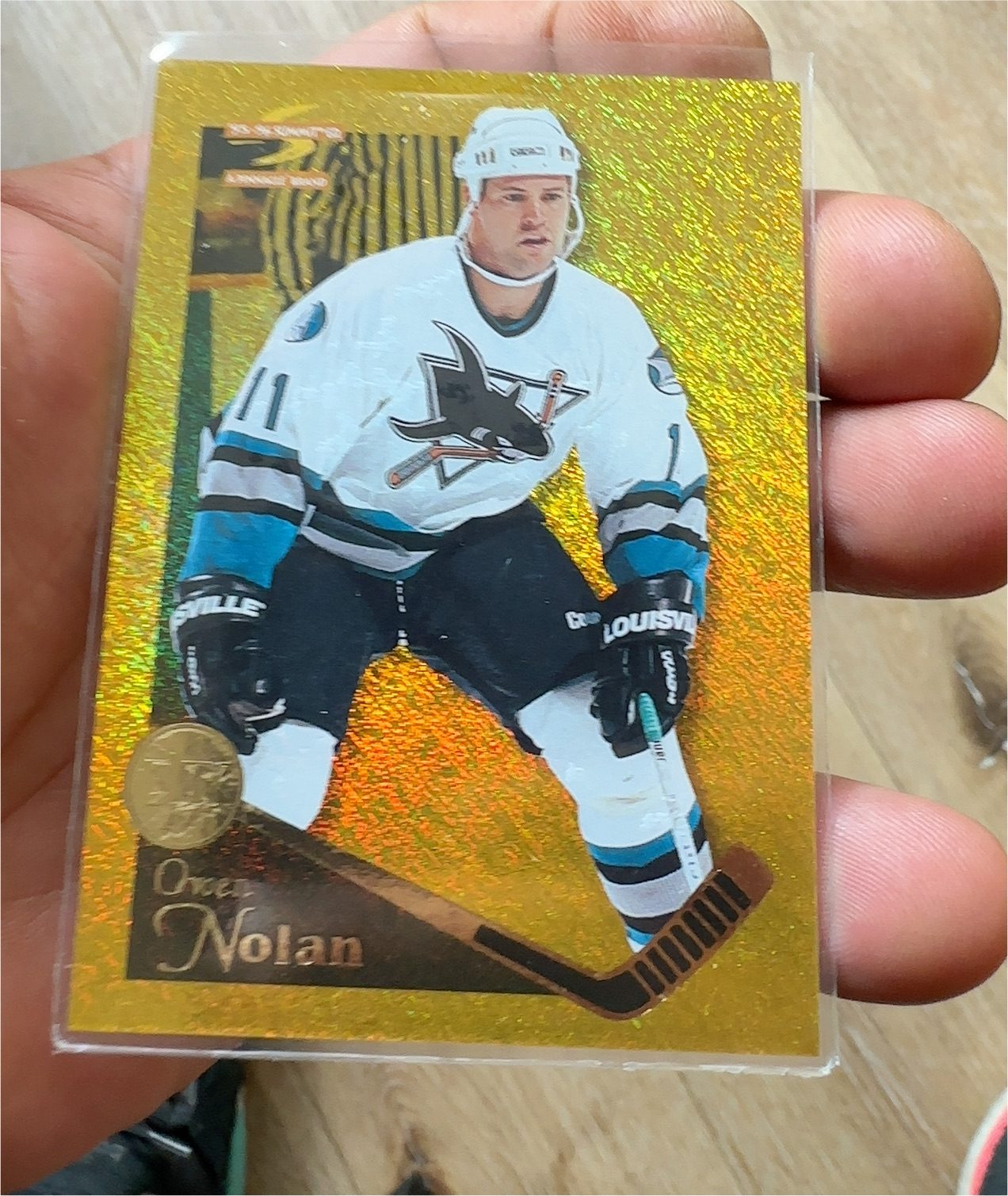 1995-96 Pinnacle Zenith #16 Owen Nolan — front