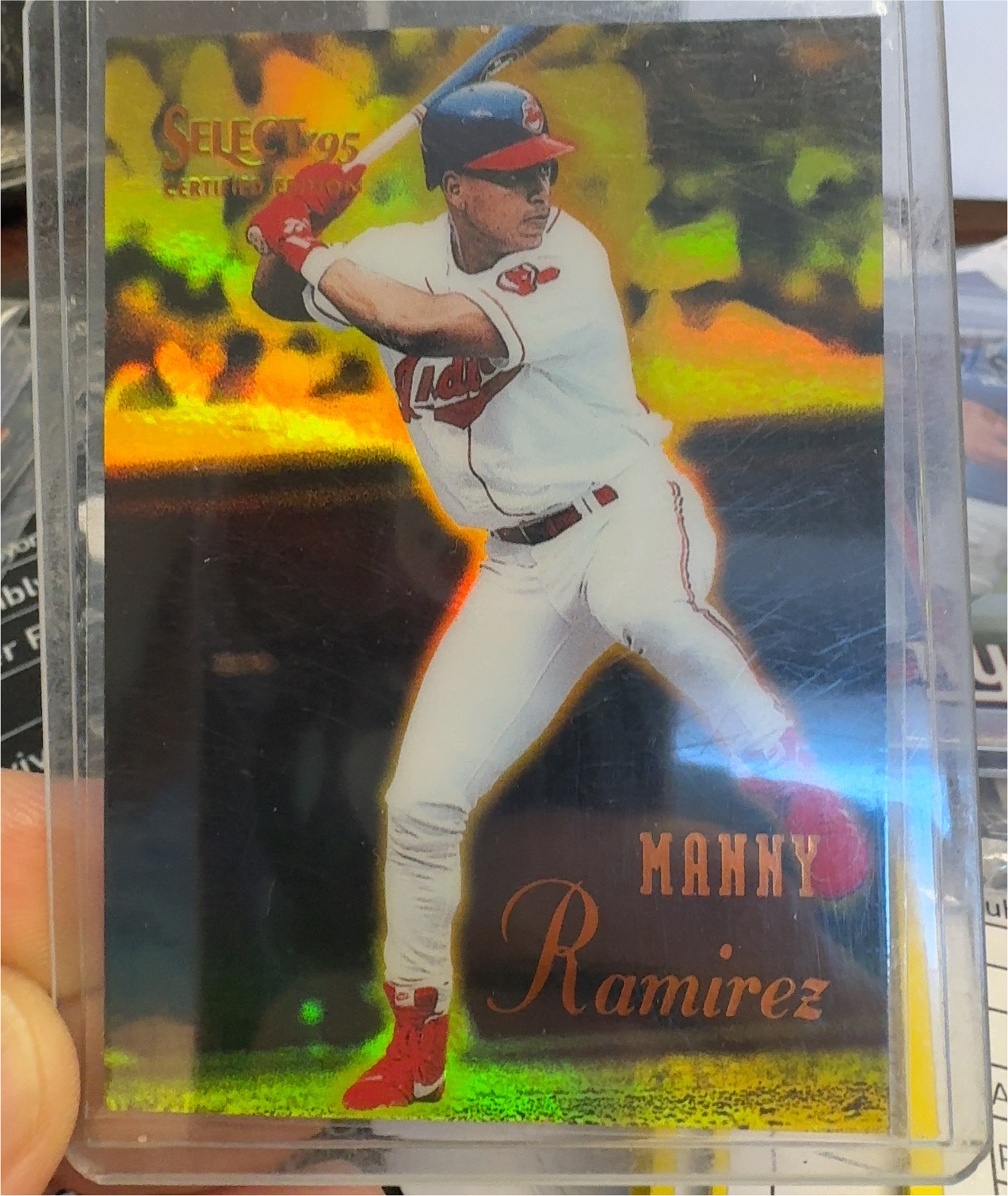 1995 Select Certified #48 Manny Ramirez — front