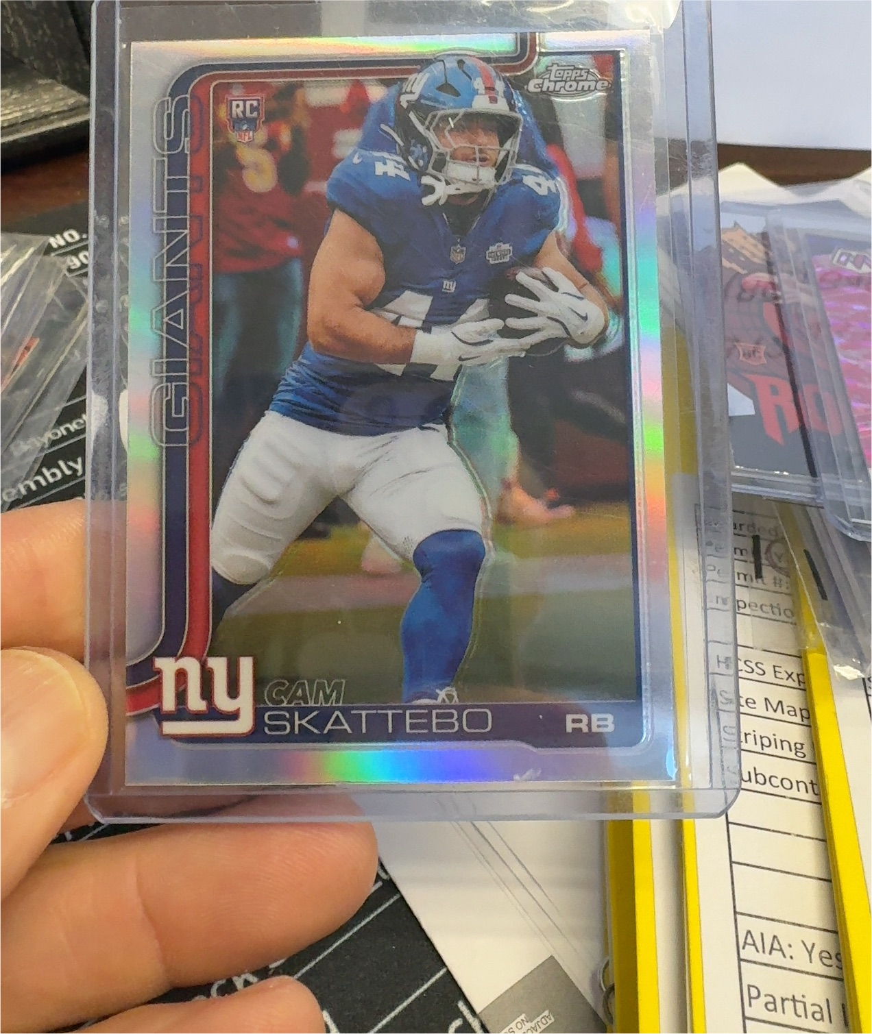 2025 Topps Chrome #331 Cam Skattebo — front