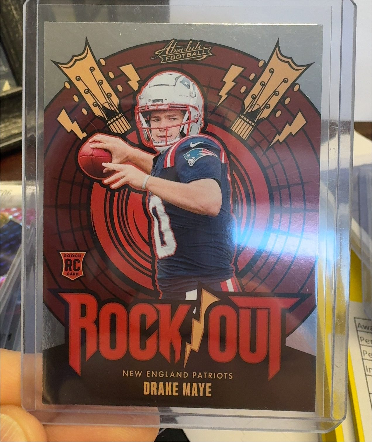 2024 Panini Absolute Rock Out #RO-DME Drake Maye — front