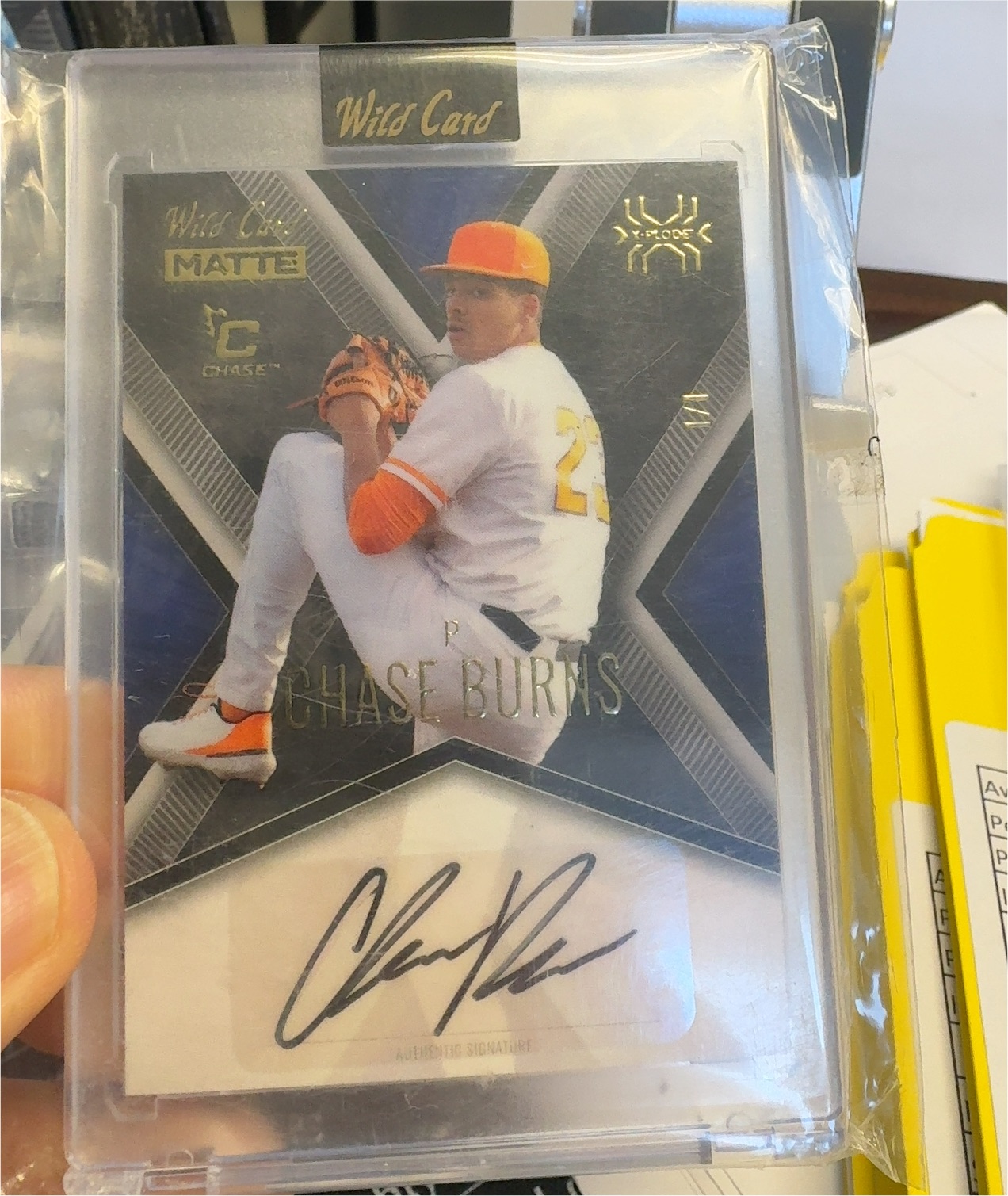 2024 Wild Card Alumination Just the Hits #BC-CB Chase Burns — front