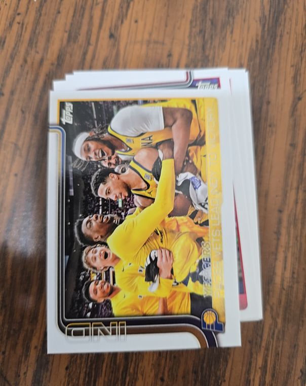 2025 Topps #280 Pacers Vets Lead Indy To Victory — front