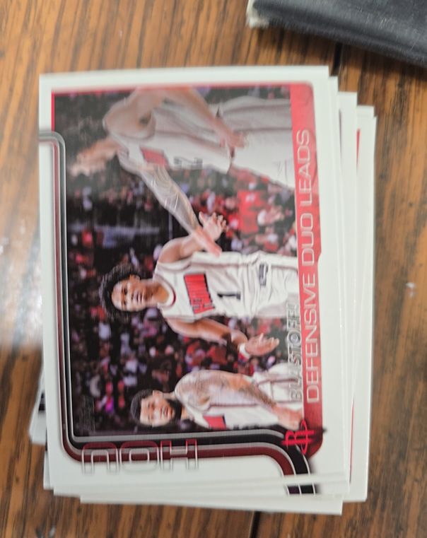 2025-26 Topps Flagship #297 Blastoff Defensive Duo Leads Houston Rockets — front