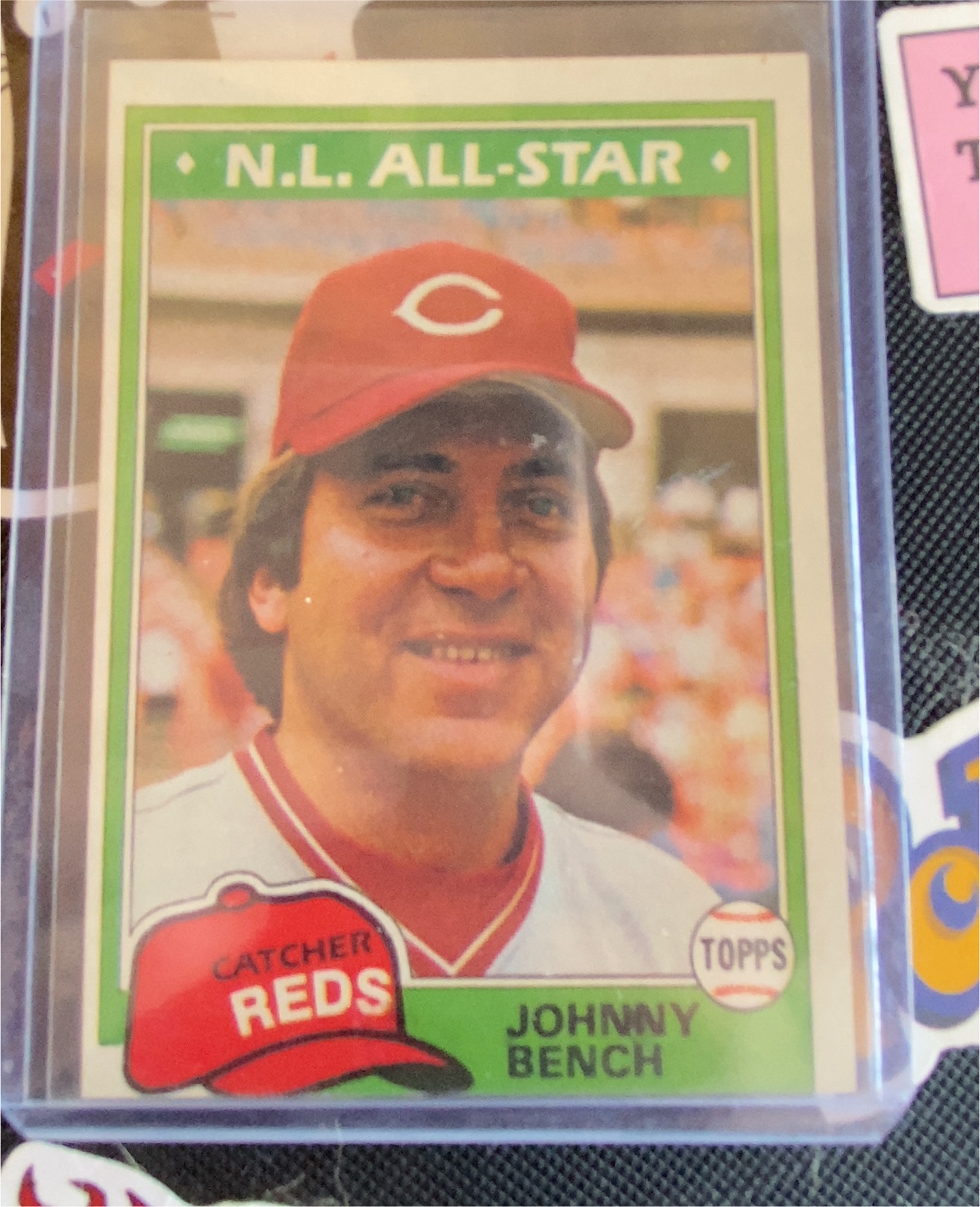 1981 Topps #600 Johnny Bench — front