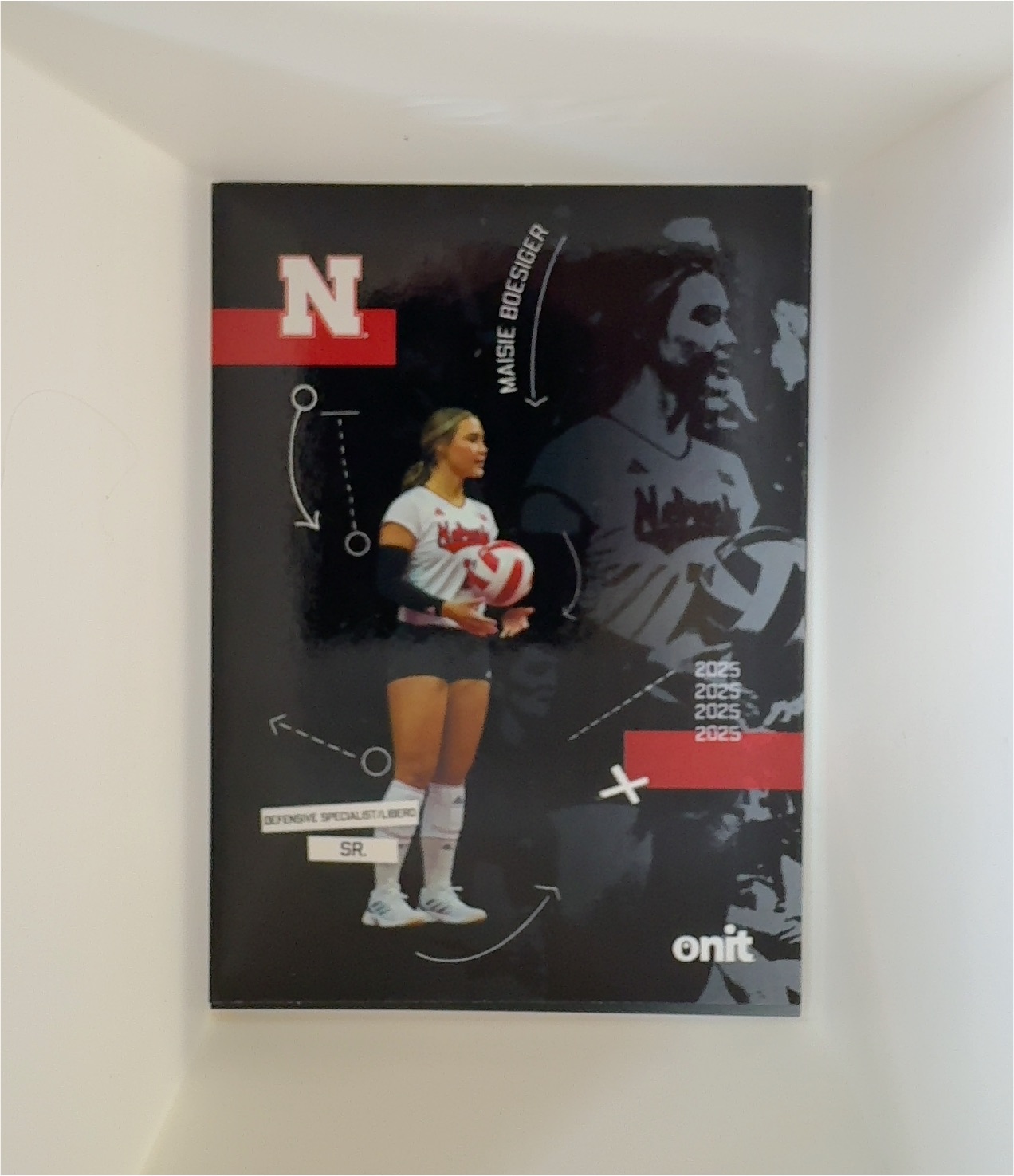 2025 Onit Athlete Silhouette Maisie Boesiger #SIL-5 Nebraska Cornhuskers Volleyball — front