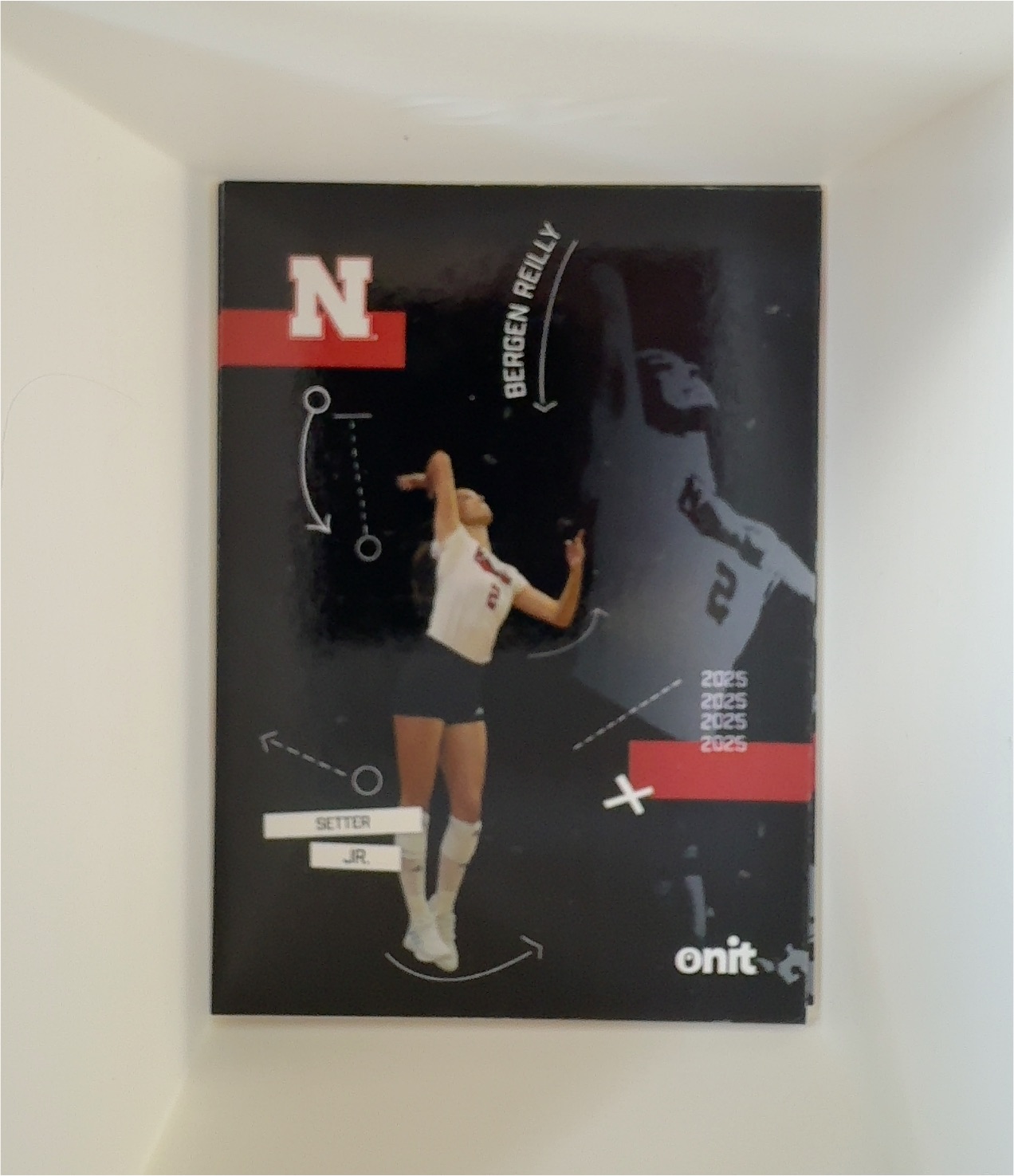 2025 Onit Athlete Silhouette Bergen Reilly #SIL-2 Nebraska Cornhuskers Volleyball — front