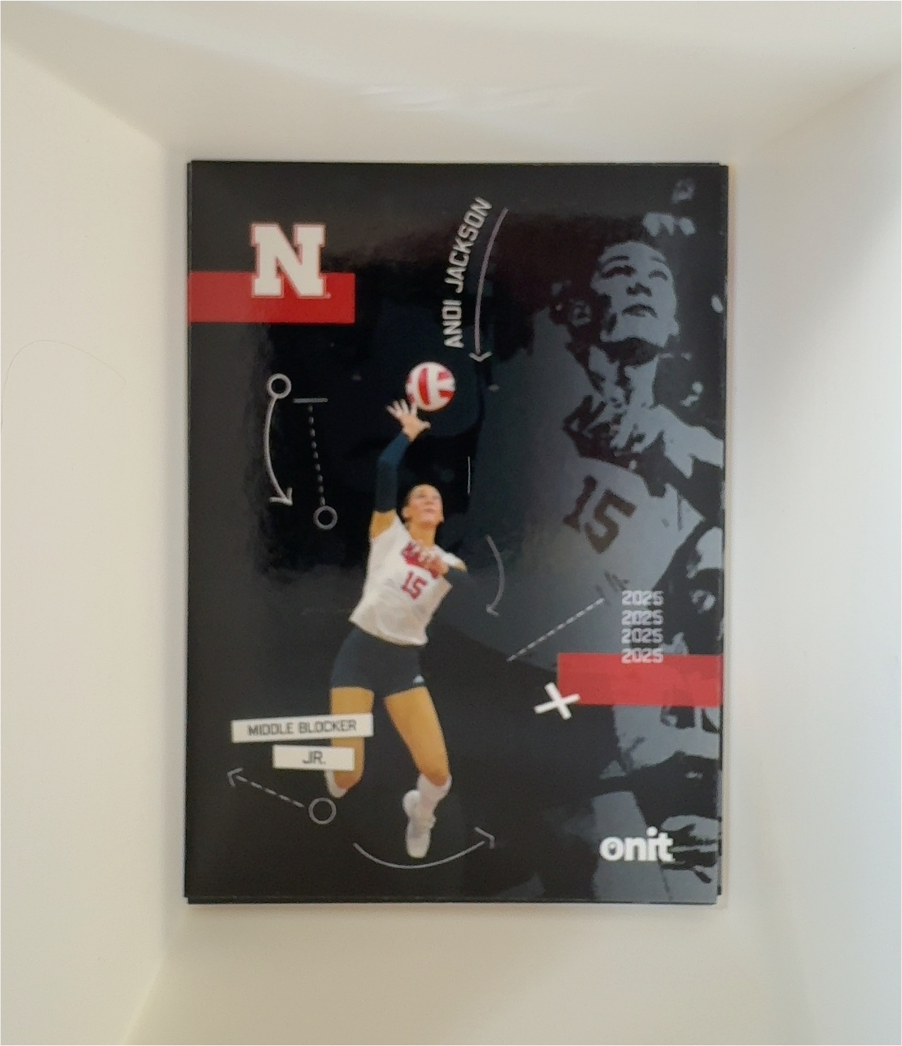 2025 Onit Athlete Silhouette #SIL-1 Andi Jackson Nebraska Cornhuskers Volleyball — front