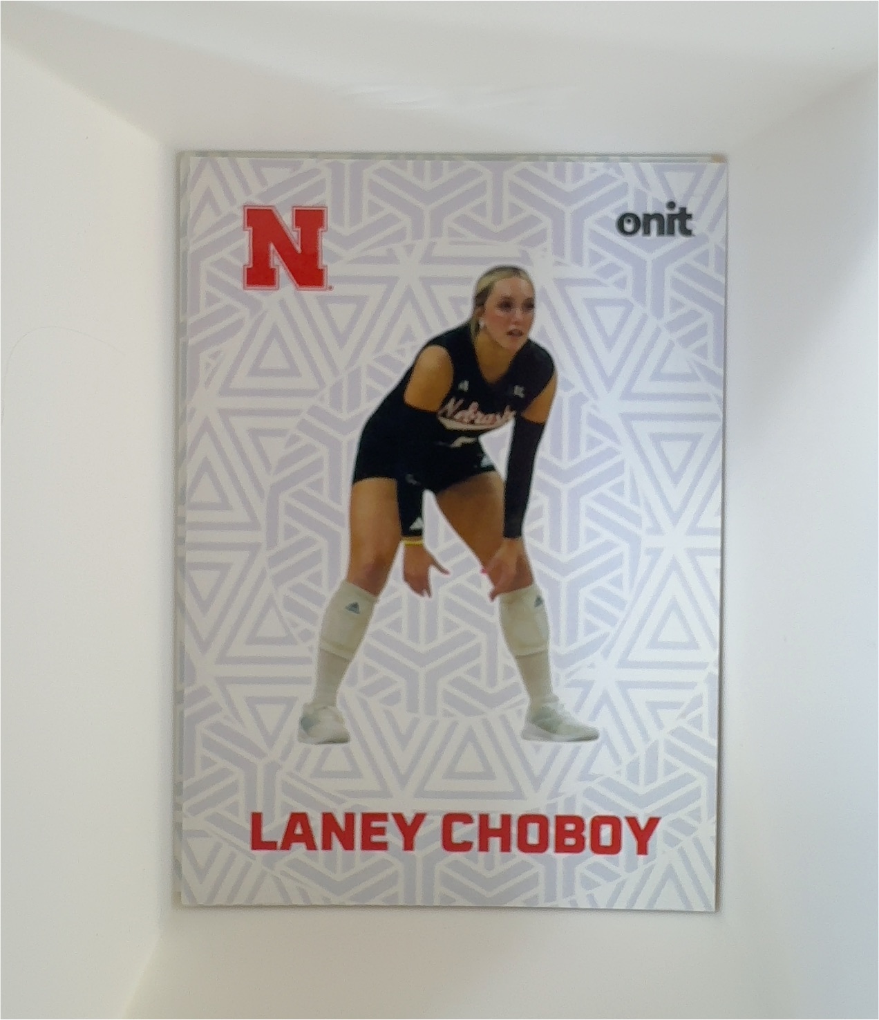 2025 Onit Athlete Laney Choboy Fusion #F-12 Nebraska Cornhuskers Volleyball — front
