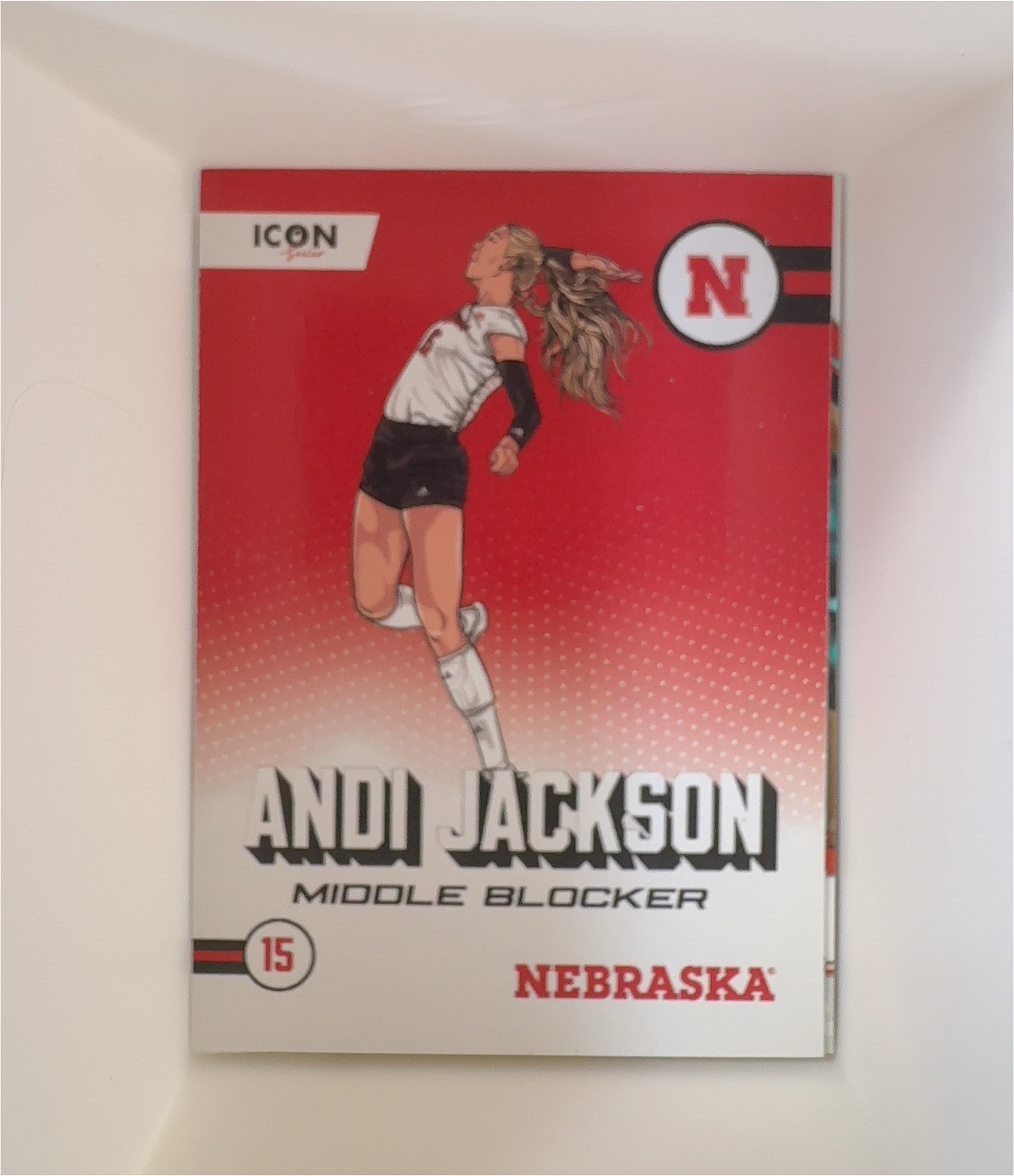 2024 Onit Nebraska Cornhuskers Volleyball Icon #IC-5 Andi Jackson — front