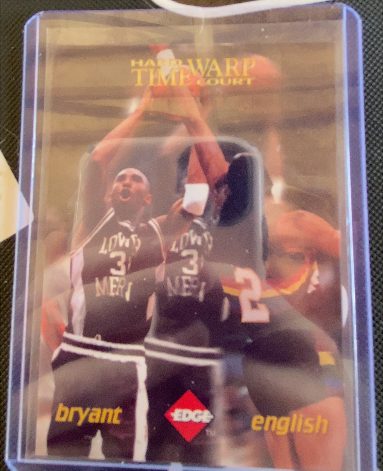 1996 Collector's Edge Time Warp #TW3 Kobe Bryant / Alex English — front
