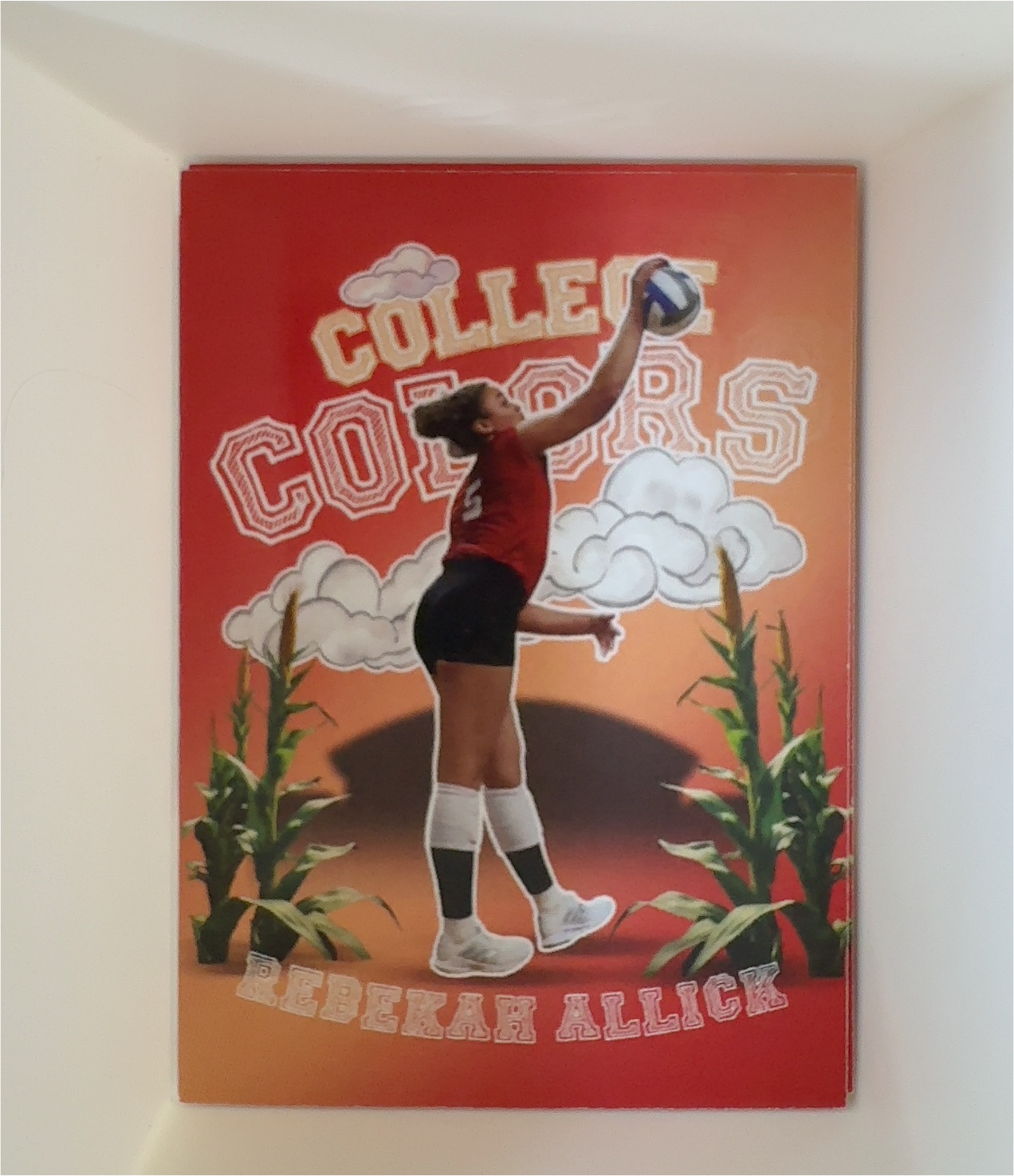 2024 Onit Nebraska Volleyball College Colors #CC1 Rebekah Allick — front