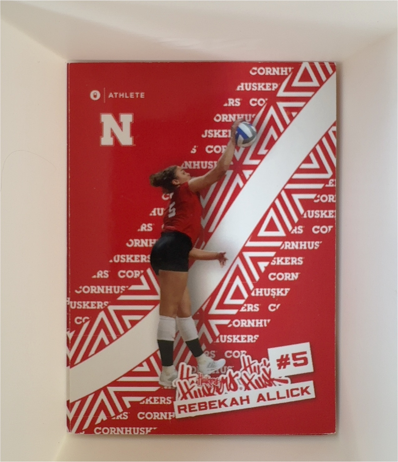 2024 Onit Nebraska Volleyball Sticker Series #ST-1 Rebekah Allick — front
