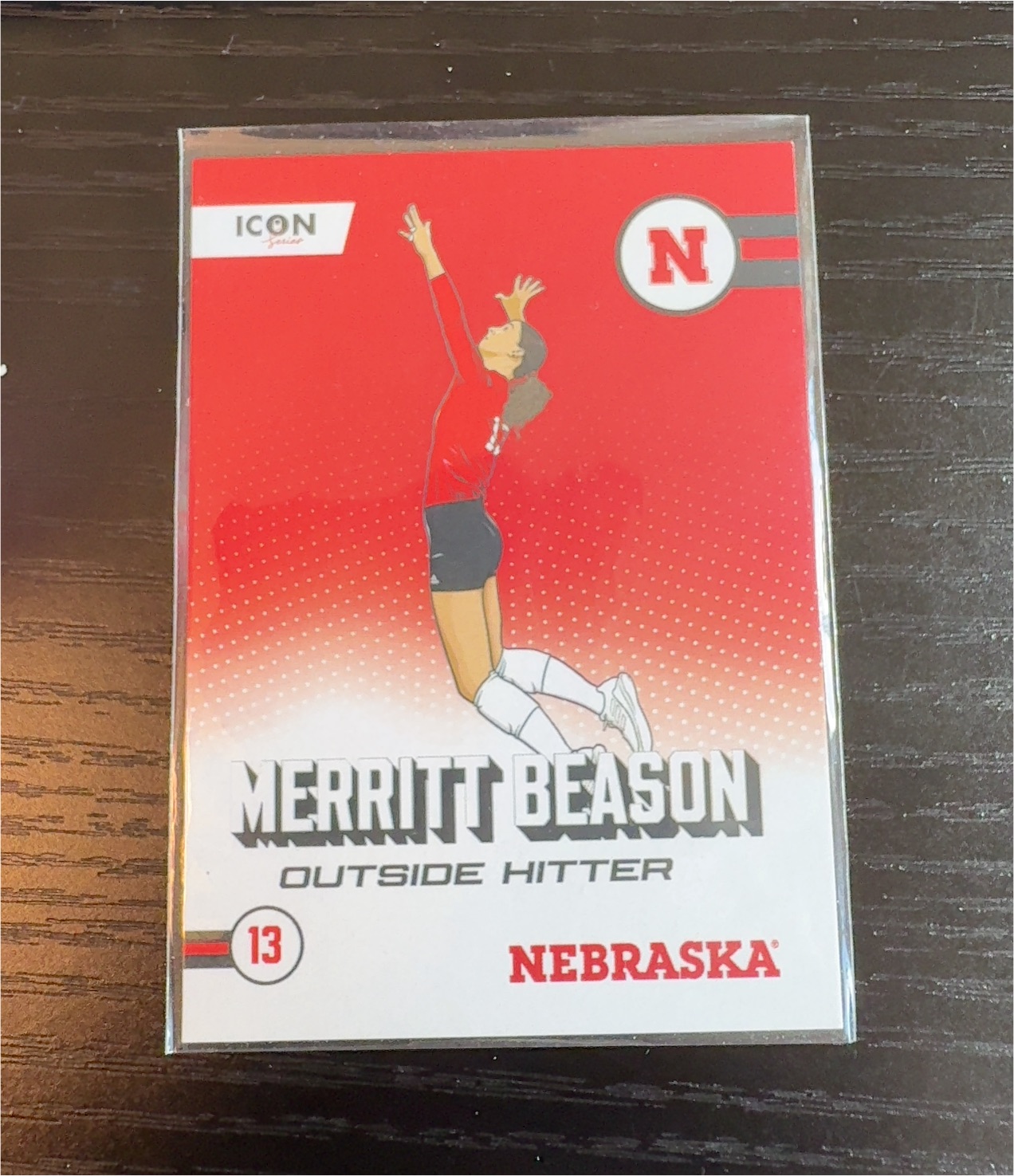 2024 Onit Nebraska Volleyball Icon Series #IC-2 Merritt Beason — front