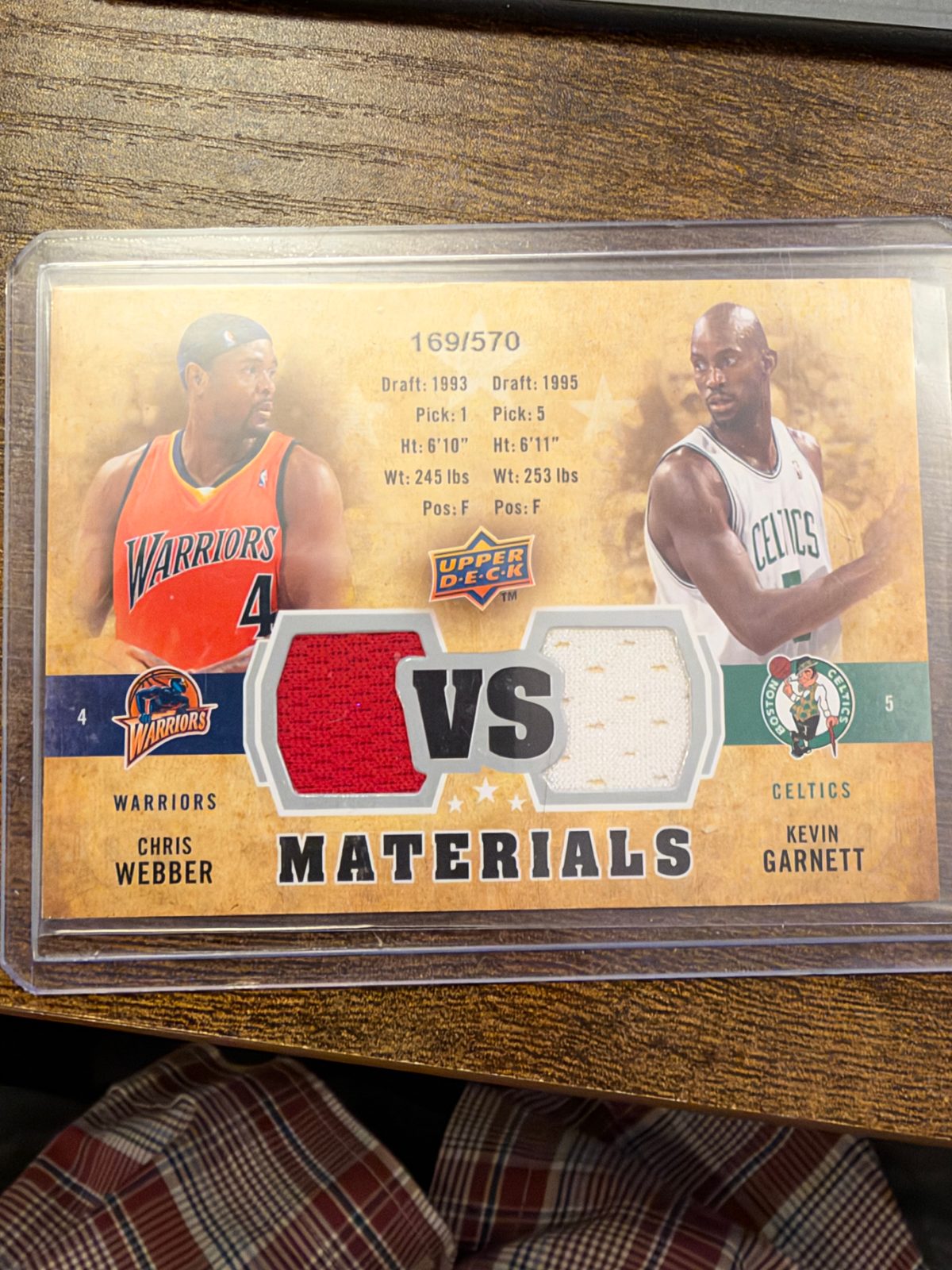 2009-10 Upper Deck #VS-GW Chris Webber & Kevin Garnett — front