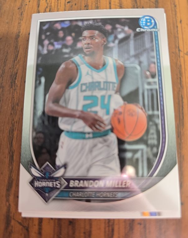 2025 Bowman Chrome #BCV-87 Brandon Miller — front