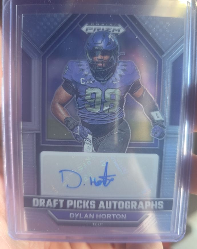 2023 Panini Prizm Draft Picks Autographs #DPA-DYH Dylan Horton — front