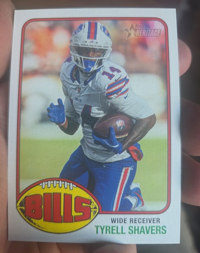 2026 Topps Heritage #250 Tyrell Shavers — front