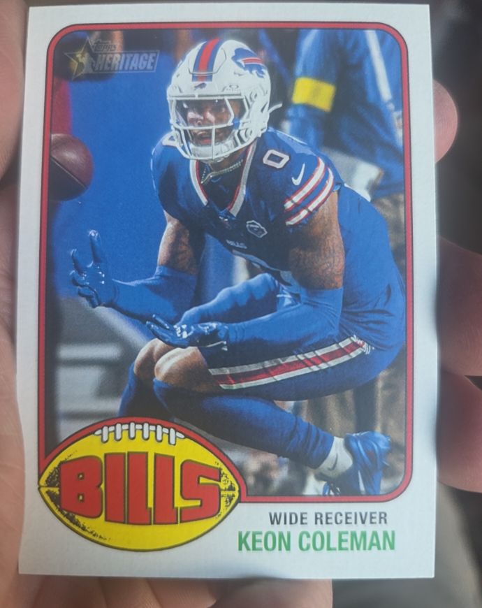 2026 Topps Heritage #161 Keon Coleman — front