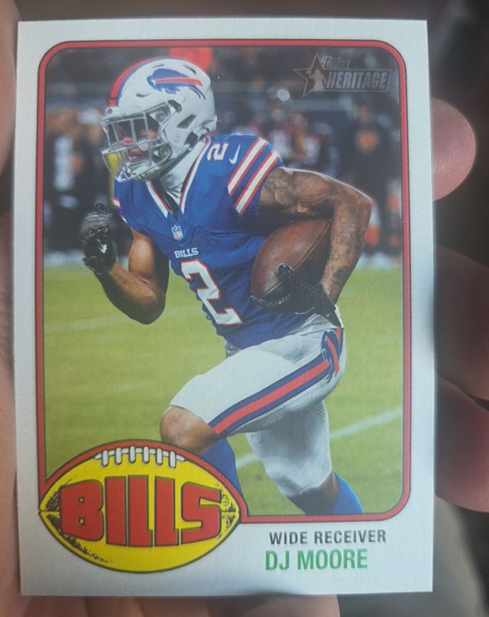 2026 Topps Heritage #45 DJ Moore — front