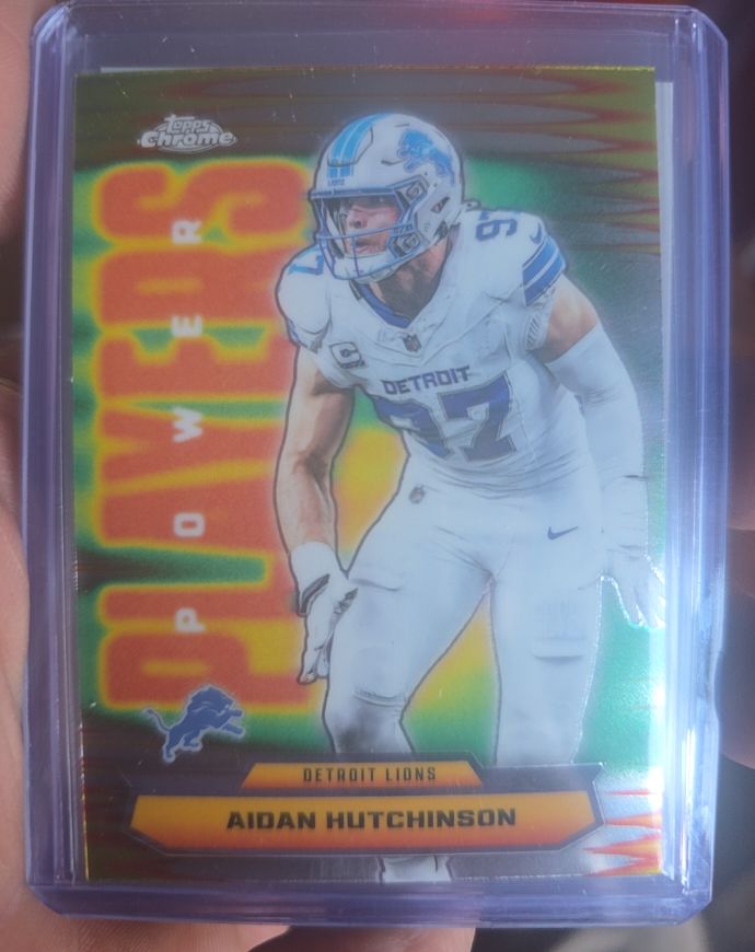 2025 Topps Chrome Power Players #PP-38 Aidan Hutchinson — front