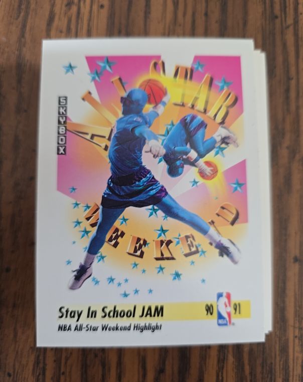 1991-92 Skybox #313 Stay In School Jam Kid N Play — front