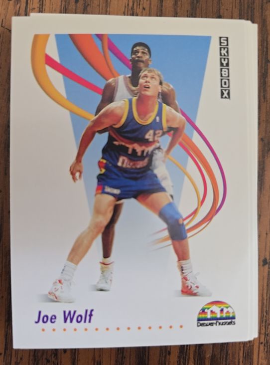 1991 Skybox #76 Joe Wolf — front
