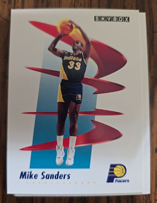1991 Skybox #116 Mike Sanders — front