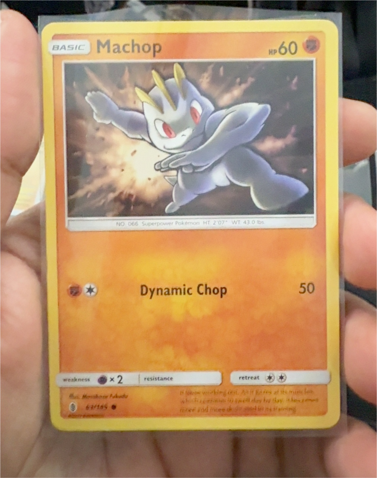 Pokemon Guardians Rising #63 Machop — front
