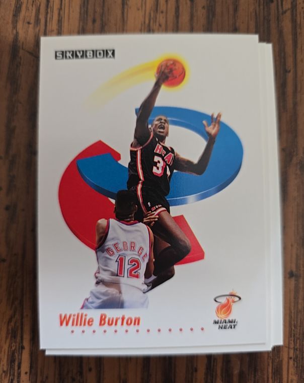 1991 Skybox #144 Willie Burton — front