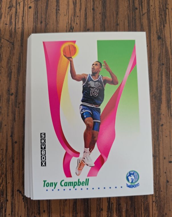 1991 Skybox #168 Tony Campbell — front