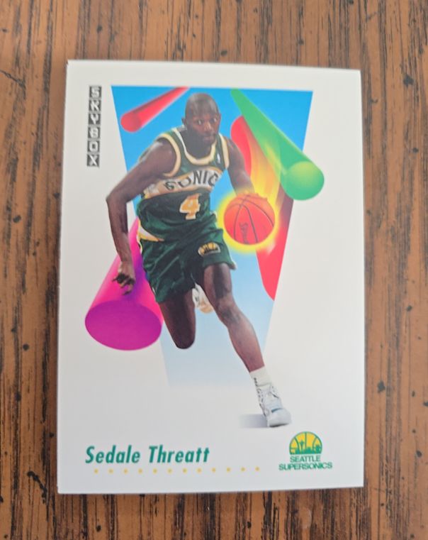 1991 Skybox #275 Sedale Threatt — front