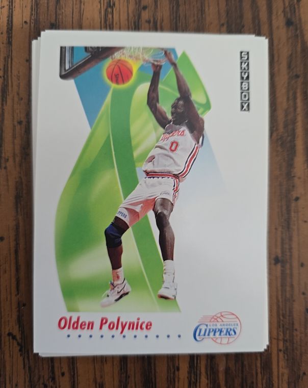 1991 Skybox #130 Olden Polynice — front