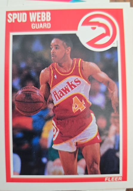 1989 Fleer #6 Spud Webb — front